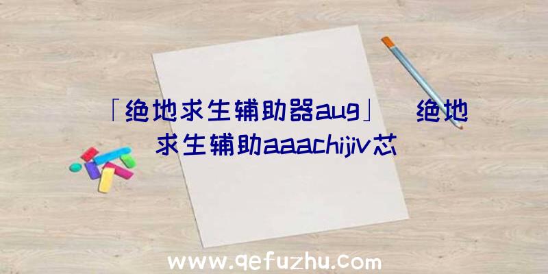 「绝地求生辅助器aug」|绝地求生辅助aaachijiv芯